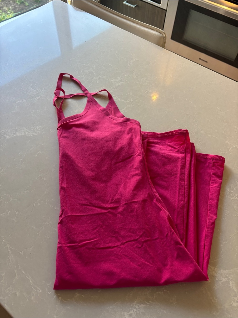 Outdoor Voices Bright Fuchsia Tank Dress - Spaghetti Straps